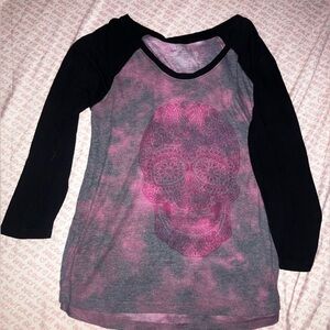 Hurley Black and Pink Half Sleeve Soft Tee